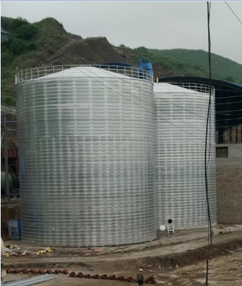 人民路街道粮食钢板仓的安装全过程不用热焊接